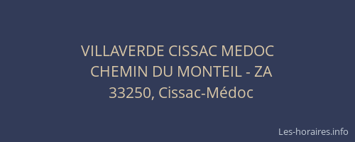 VILLAVERDE CISSAC MEDOC