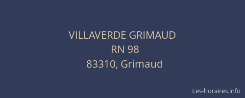 VILLAVERDE GRIMAUD