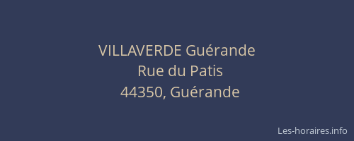 VILLAVERDE Guérande