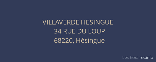 VILLAVERDE HESINGUE