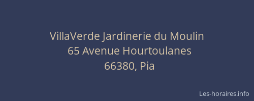 VillaVerde Jardinerie du Moulin