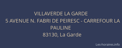 VILLAVERDE LA GARDE