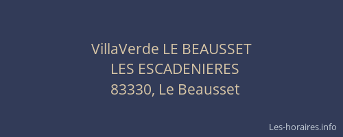 VillaVerde LE BEAUSSET