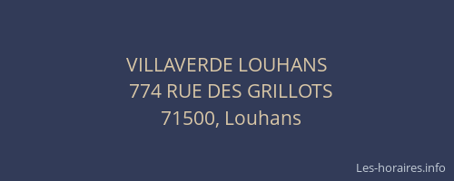 VILLAVERDE LOUHANS