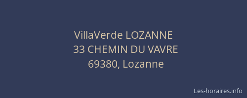 VillaVerde LOZANNE