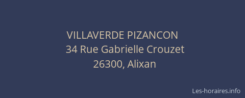 VILLAVERDE PIZANCON