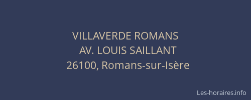 VILLAVERDE ROMANS