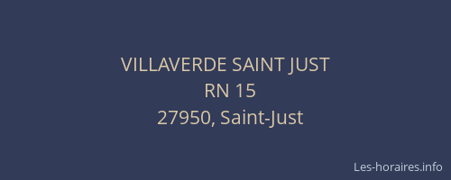 VILLAVERDE SAINT JUST