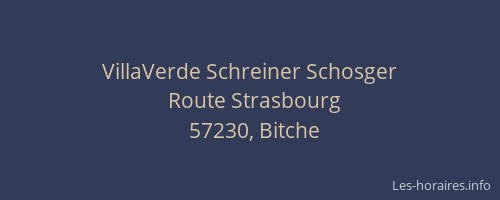 VillaVerde Schreiner Schosger