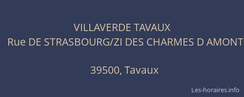 VILLAVERDE TAVAUX
