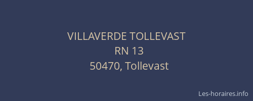 VILLAVERDE TOLLEVAST
