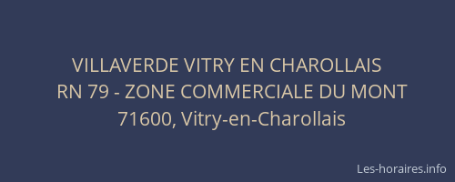 VILLAVERDE VITRY EN CHAROLLAIS