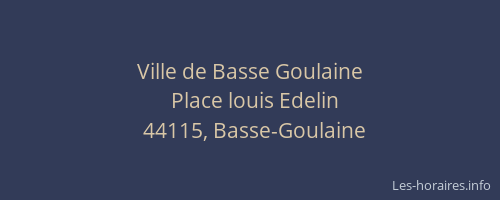 Ville de Basse Goulaine