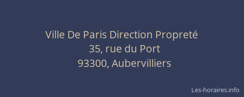 Ville De Paris Direction Propreté