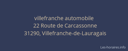 villefranche automobile