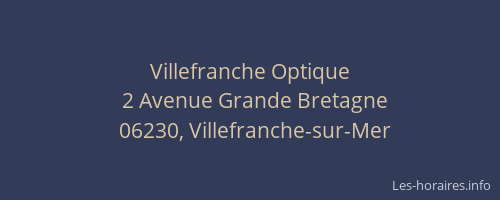 Villefranche Optique