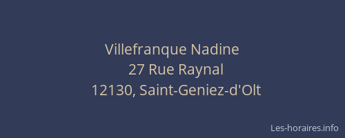 Villefranque Nadine