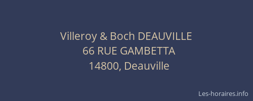 Villeroy & Boch DEAUVILLE