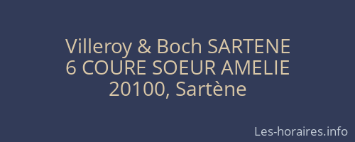 Villeroy &amp; Boch SARTENE
