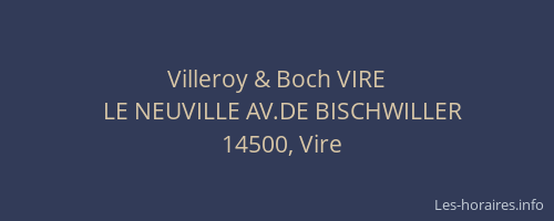 Villeroy & Boch VIRE