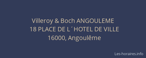 Villeroy & Boch ANGOULEME