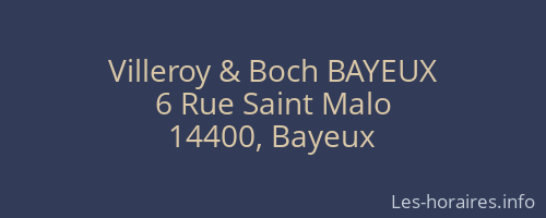 Villeroy & Boch BAYEUX