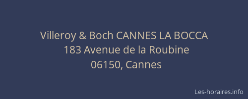 Villeroy & Boch CANNES LA BOCCA