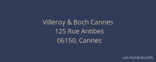 Villeroy & Boch Cannes