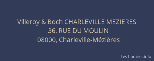 Villeroy & Boch CHARLEVILLE MEZIERES