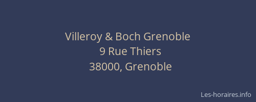 Villeroy & Boch Grenoble