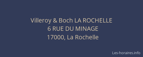 Villeroy & Boch LA ROCHELLE