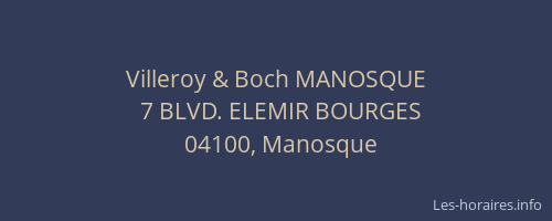 Villeroy & Boch MANOSQUE