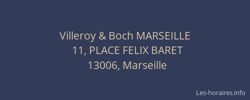 Villeroy & Boch MARSEILLE