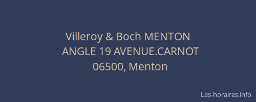 Villeroy & Boch MENTON
