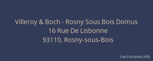 Villeroy & Boch - Rosny Sous Bois Domus