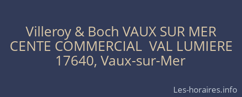 Villeroy & Boch VAUX SUR MER