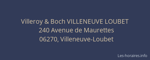 Villeroy & Boch VILLENEUVE LOUBET