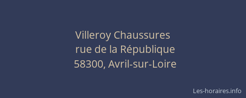 Villeroy Chaussures