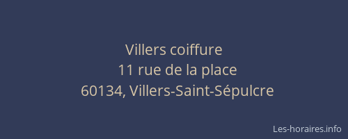 Villers coiffure