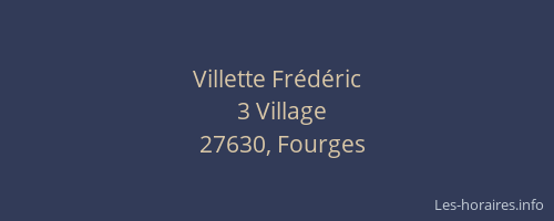 Villette Frédéric