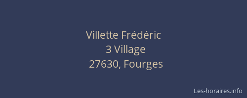 Villette Fr&eacute;d&eacute;ric
