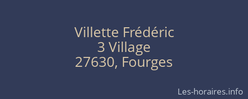 Villette Frédéric
