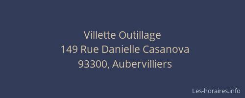 Villette Outillage