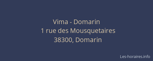 Vima - Domarin
