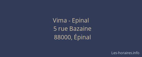 Vima - Epinal