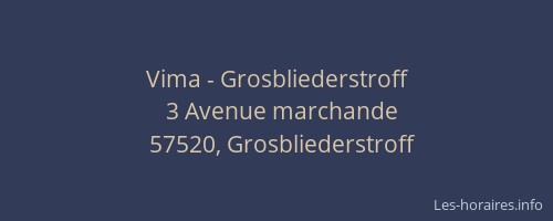 Vima - Grosbliederstroff