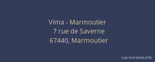 Vima - Marmoutier
