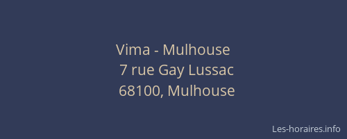Vima - Mulhouse