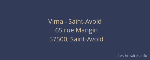 Vima - Saint-Avold