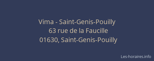 Vima - Saint-Genis-Pouilly